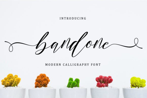 Bandone: A Script Font for Elegant Branding