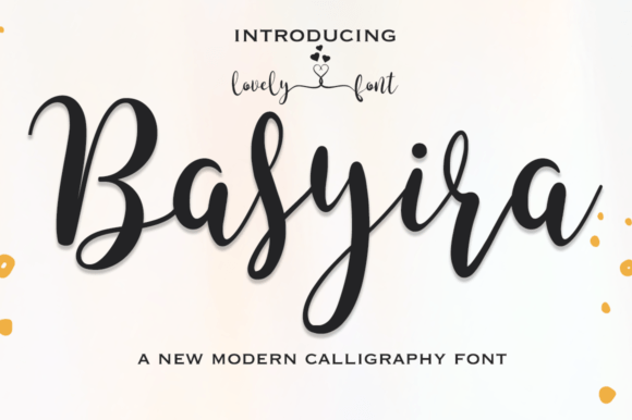 Basyira: A Stylish Font for Business Branding
