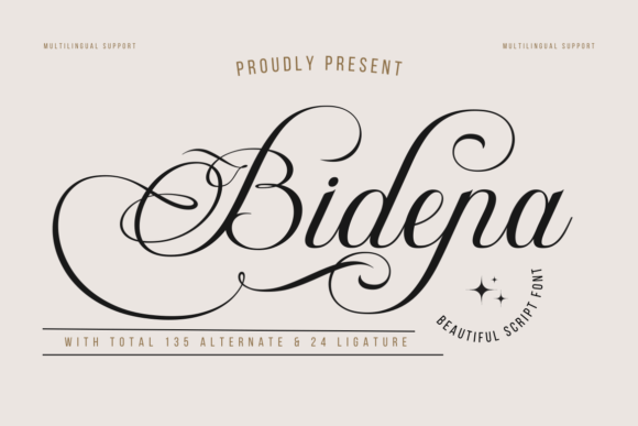 Bidena Font for Elegant Branding