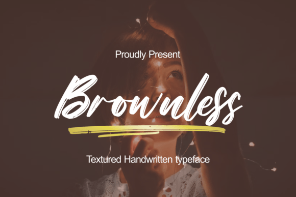 Brownless Font: Modern Script Handwritten