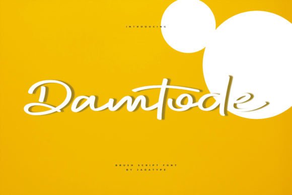 Damtode: A Brush Script Font for Creative Campaigns