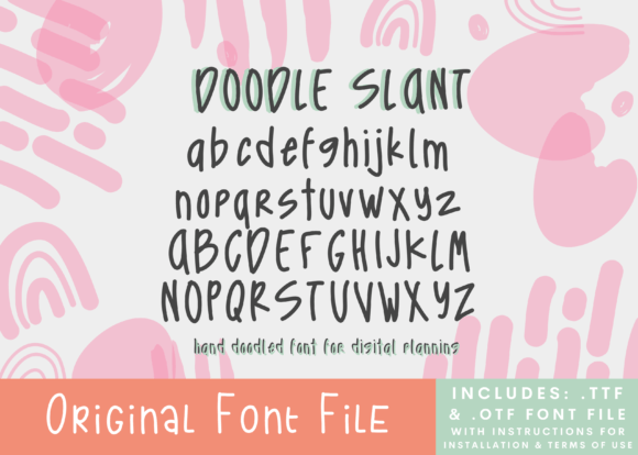 Doodle Slant Font Review
