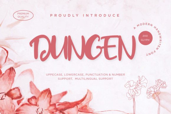 Dungen Font: Elegant Script for Editorial Design