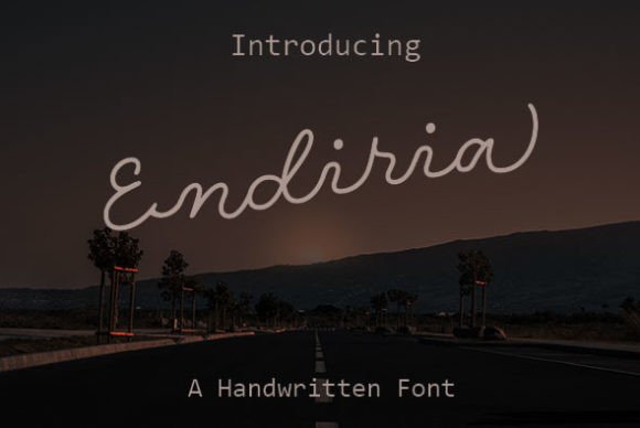Endiria Font: Elegant Script for Creative Makers
