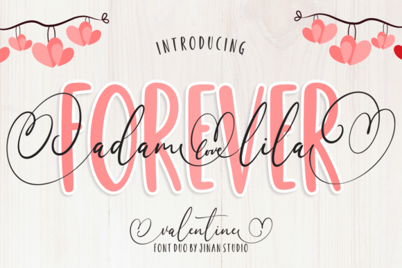 Forever Adam Lila Duo Font