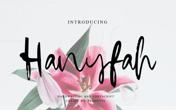 Hanyfah Font: Elegant Script for Web Design