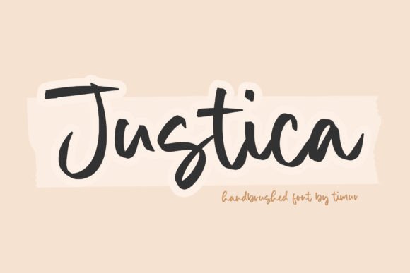 Justica: A Romantic Script Font