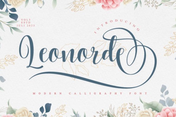 Leonorde Font: Elegant Script for Digital Design