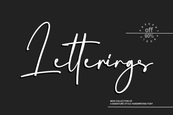 Letterings Font for Elegant Design