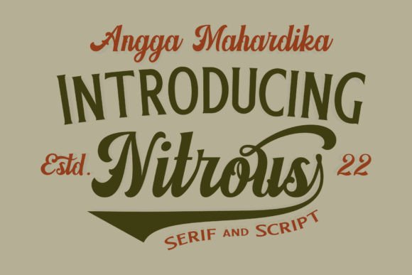 Nitrous Font for Creative Makers