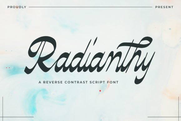 Radianthy Font for Editorial Design