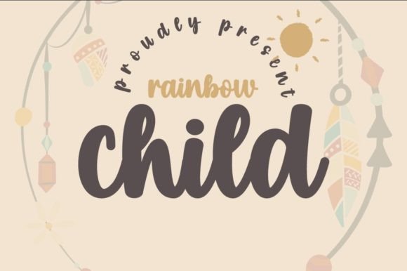 Rainbow Child Font for Creative Campaigns