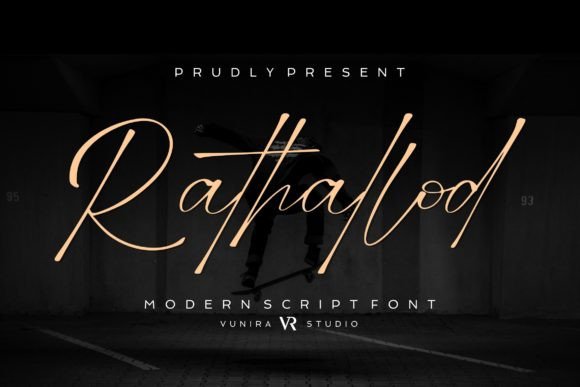 Rathallod Font: Elegant Script for Creative Projects