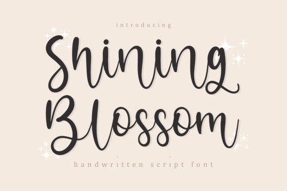 Shining Blossom Font for Business Branding