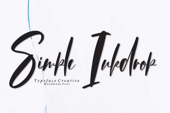 Simple Inkdrop Font for Business Branding