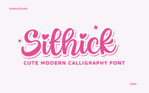 Sithick: A Cute Handwritten Font for Creative Projects