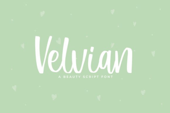 Velvian Font for Web Design