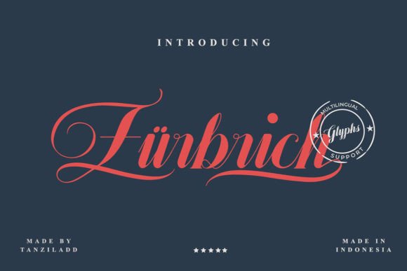 Zürbrich: Vintage Script Font